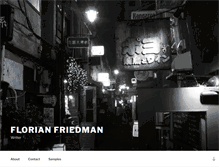 Tablet Screenshot of florianfriedman.com